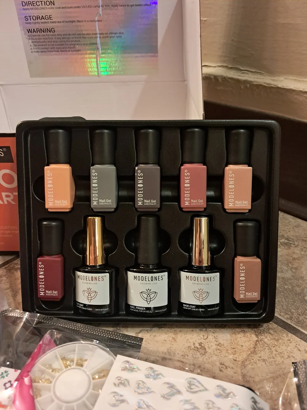 Modelones Pro Gel Nail Starter Kit (Additional Christmas Files Included)